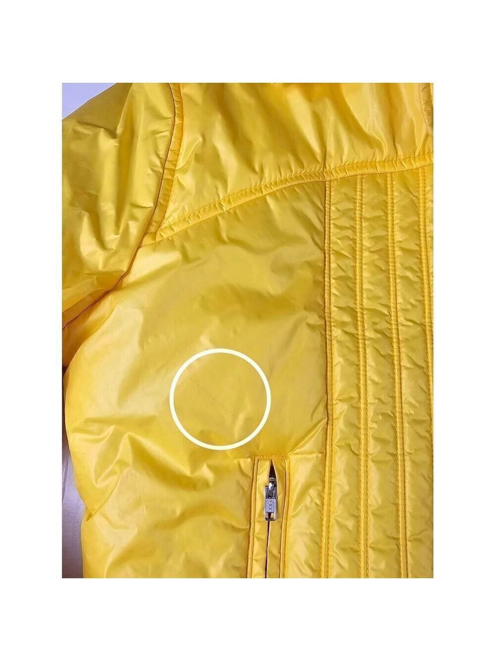 Tommy Hilfiger Girl Yellow Vintage Puffer Jacket Large Jrs. - Picture 7 of 8